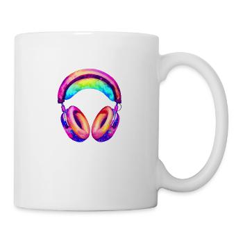 Headphones Singing Listening to music Singer Musician Gamer - Mug - white - Right