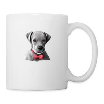 Labrador, propriétaire du chiot Labrador Retriever - Mug blanc - blanc - Droite