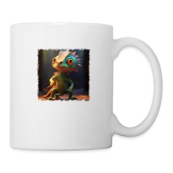 Caméléon cool - Mug blanc - blanc - Droite
