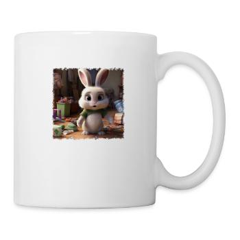 Lapin mignon - Mug blanc - blanc - Droite