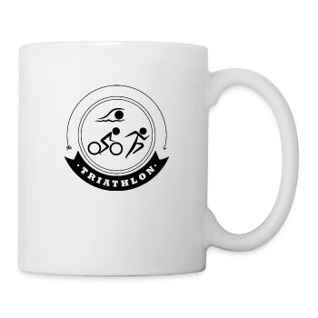 Triathlon Swim Bike Run Marathon - Tasse - Weiß - Rechts