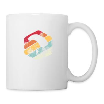 Vintage Geschenk Fallschirm - Tasse - Weiß - Rechts