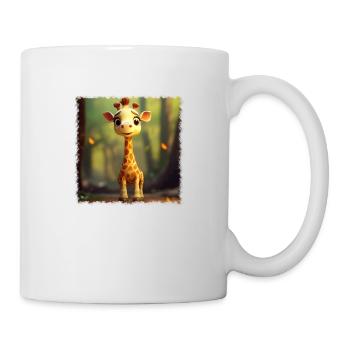 Girafe mignonne - Mug blanc - blanc - Droite
