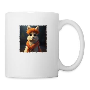 Lustiges Alpaca - Tasse - Weiß - Rechts