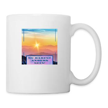 Du darfst anders sein - Tasse - Weiß - Rechts