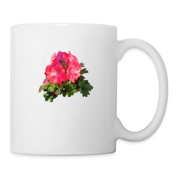 Rose rouge GERANIE - Mug blanc - blanc - Droite