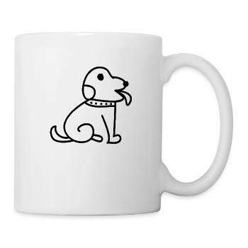 Hund Dog - Tasse - Weiß - Rechts