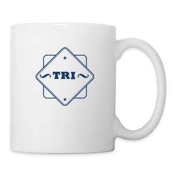 Triathlon Swim Bike Run Marathon - Tasse - Weiß - Rechts
