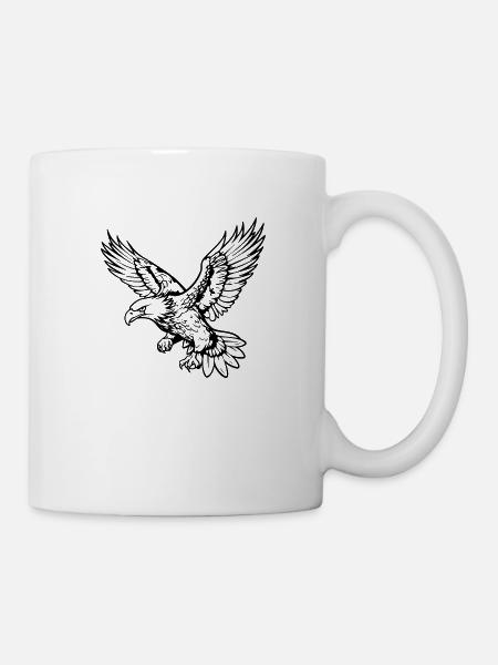Flying EAGEL - Tasse - Weiß