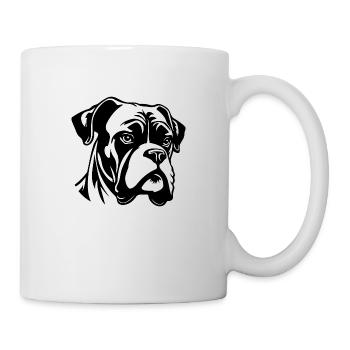 Boxer Dog Dog Breeds - Mug - white - Right