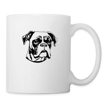 Boxer Dog Dog Breeds - Mug - white - Right