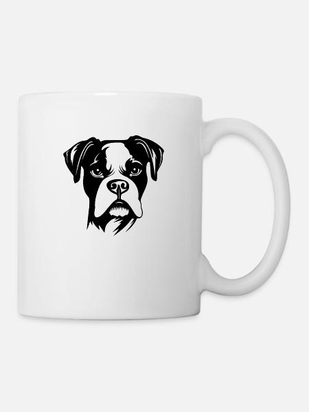 Boxer Hund Hunderasse - Tasse - Weiß