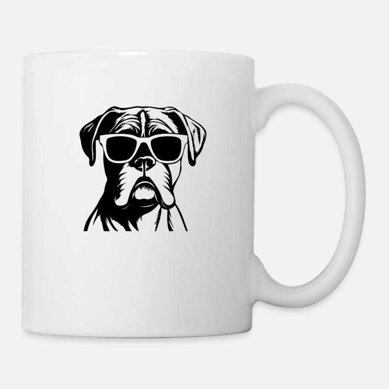 Boxer Hund Hunderasse - Tasse - Weiß