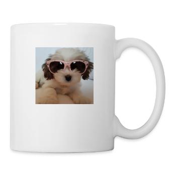 Chien cool - Mug blanc - blanc - Droite