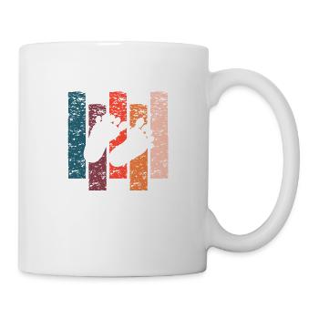 Thumbprint Baby Pregnancy Announcement Vintage Gift - Mug - white - Right