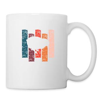 Poussin cadeau Vintage - Mug blanc - blanc - Droite
