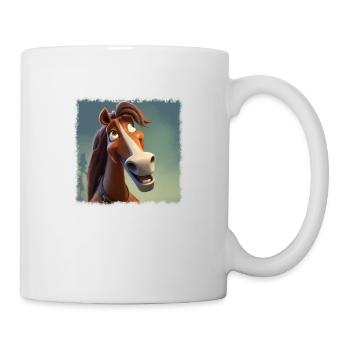 Cooles Pferd - Tasse - Weiß - Rechts