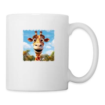 Girafe mignonne - Mug blanc - blanc - Droite