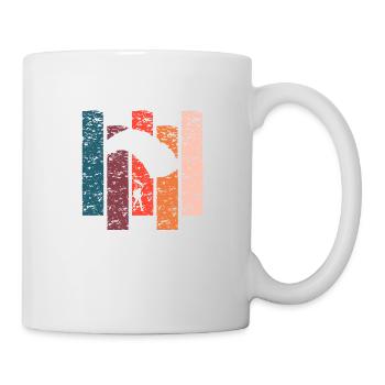Vintage Geschenk Fallschirm - Tasse - Weiß - Rechts