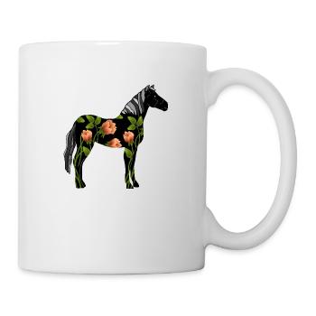 Pferd - Tasse - Weiß - Rechts
