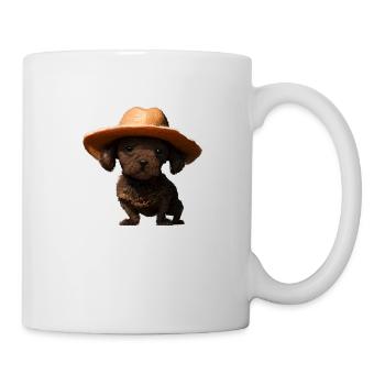 Pudel Hundehalter Pudelwelpe Hundeliebe Hundewelpe - Tasse - Weiß - Rechts