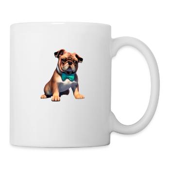 Hund Bulldogge Hunde Hundehalter Hundebesitzer - Tasse - Weiß - Rechts