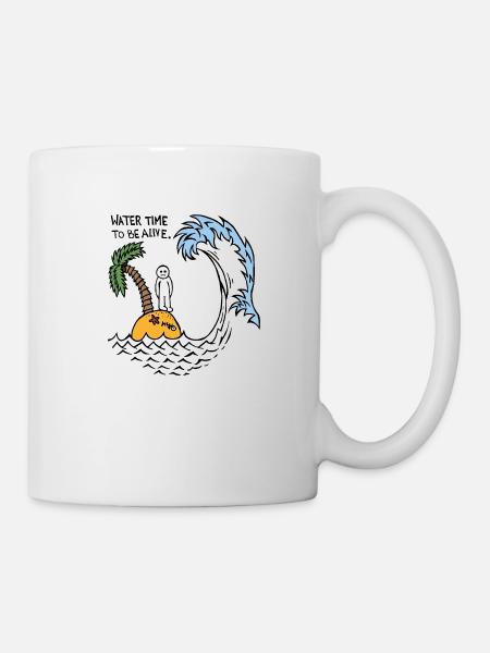 Water Time To Be Alive - Mug - white