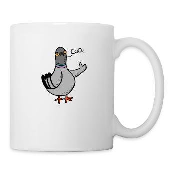 Gurren / Coole Taube - Tasse - Weiß - Rechts