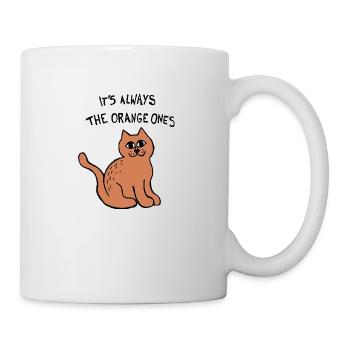 Es sind immer die orangefarbenen Meme-Katze - Tasse - Weiß - Rechts