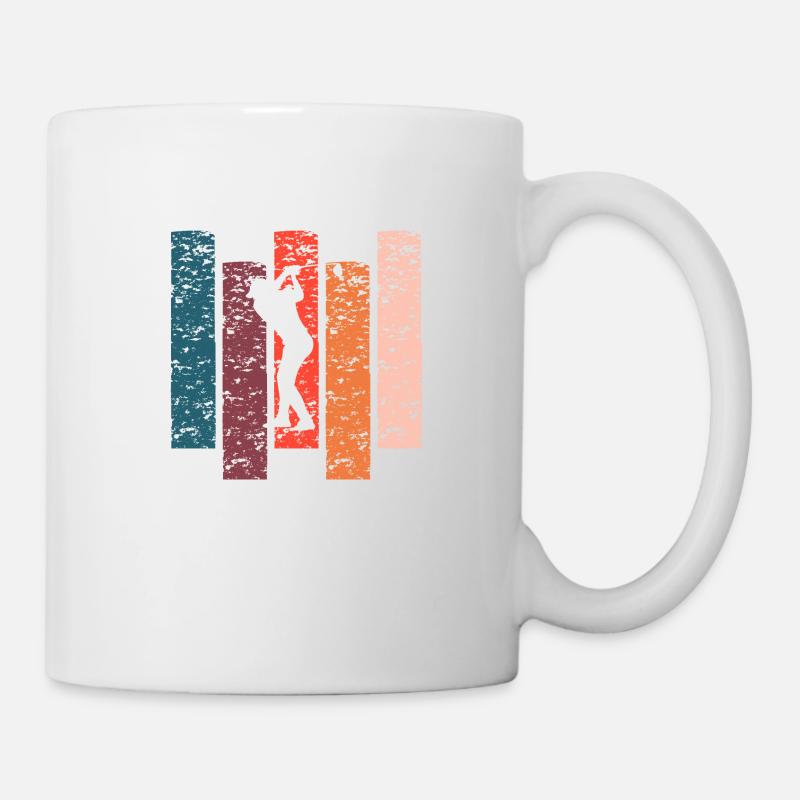 Golf-Geschenk Vintage - Tasse - Weiß