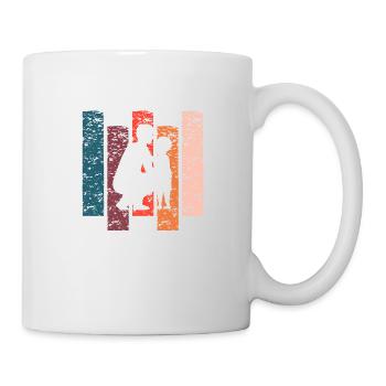 Papa Vintage-Geschenk - Tasse - Weiß - Rechts