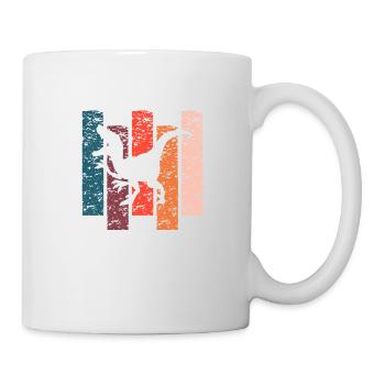 Dinosaure cadeau Vintage - Mug blanc - blanc - Droite
