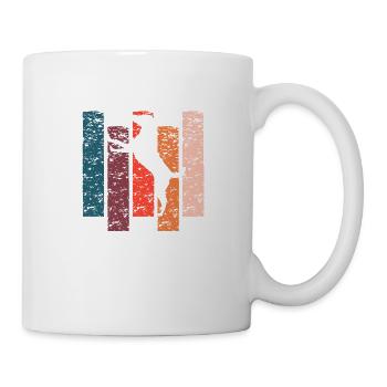 Chien cadeau Vintage - Mug blanc - blanc - Droite