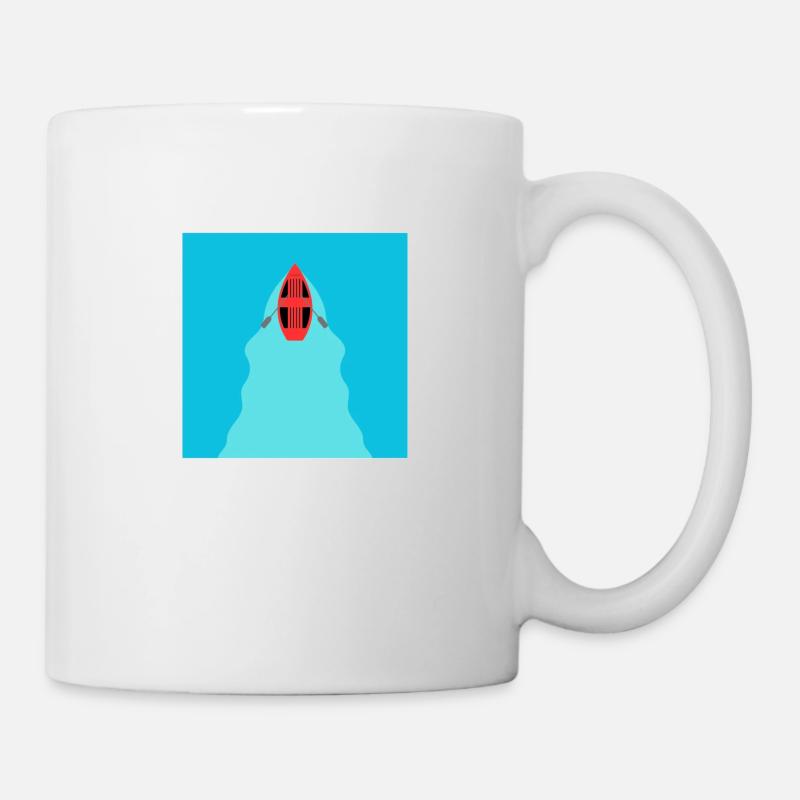 Calm floating boat - Tasse - Weiß