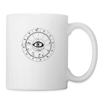 Horoskop Zeichen Desing - Tasse - Weiß - Rechts