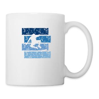 Skateboard cadeau Vintage - Mug blanc - blanc - Droite