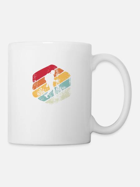 Randonnée cadeau Vintage - Mug blanc - blanc