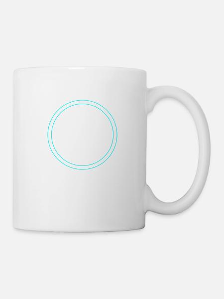 Kreis Icon - Tasse - Weiß