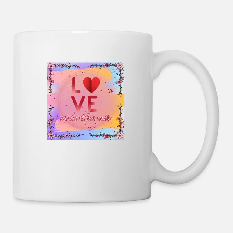 L’amour est dans l’air - Mug blanc - blanc
