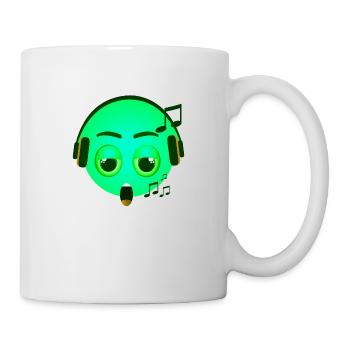 verrücktes gesicht glückliche karikatur glückliches gesicht karikatur - Tasse - Weiß - Rechts