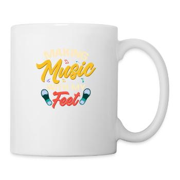 Faire de la musique avec mes pieds Danseur de claquettes Danse à claquettes - Mug blanc - blanc - Droite