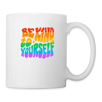 Gay Pride Parade LGBTQ+ Rainbow Flag Body Positive - Mug - white - Right