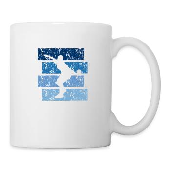 Tennis de table cadeau Vintage - Mug blanc - blanc - Droite
