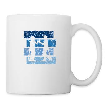 Vintage-Geschenk Cricket - Tasse - Weiß - Rechts