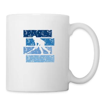 Vintage Geschenk Hockey - Tasse - Weiß - Rechts