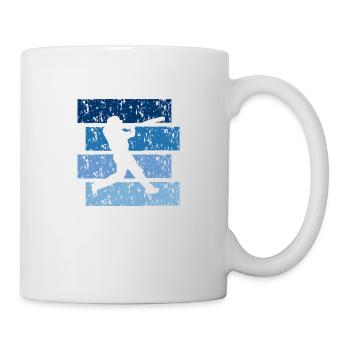Vintage Geschenk Baseball - Tasse - Weiß - Rechts