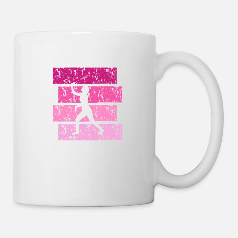 Badminton Vintage-Geschenk - Tasse - Weiß
