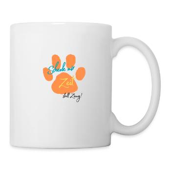 Zeit statt Zeug - Tasse - Weiß - Rechts