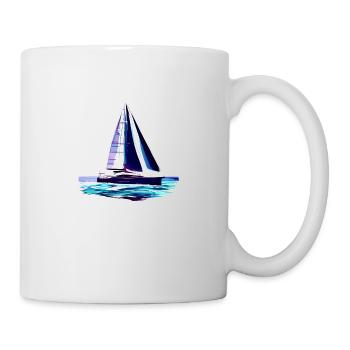 voilier voilier voilier voilier voilier voilier - Mug blanc - blanc - Droite