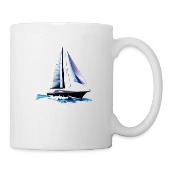 voilier voilier voilier voilier voilier voilier - Mug blanc - blanc - Droite